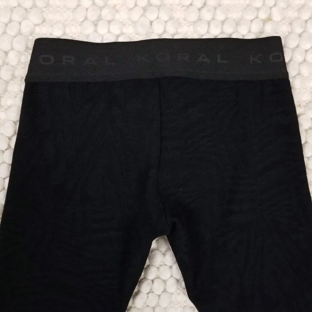 Koral Galaxy Knockout Crop Legging Black Jacquard Sz Small - Image 8