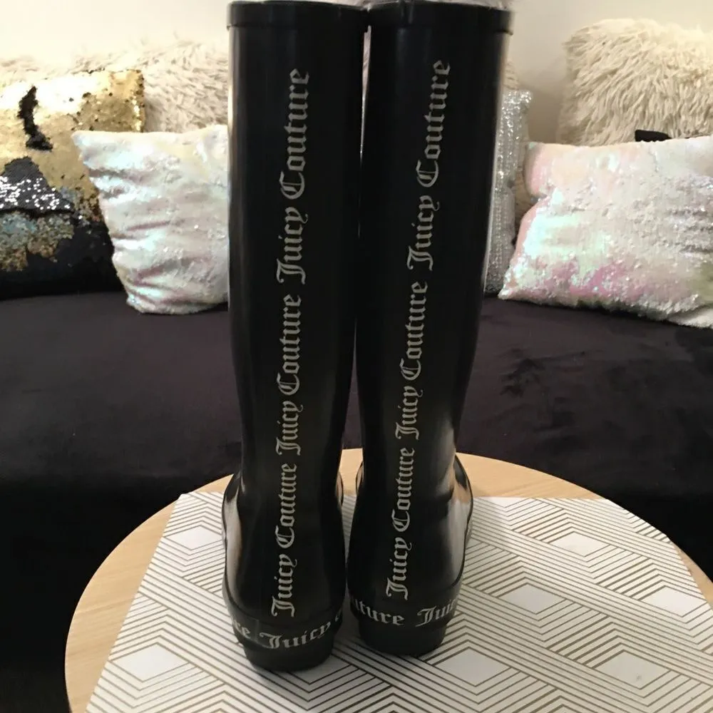 Juicy Couture Black Women's Rain Boots - Image 5