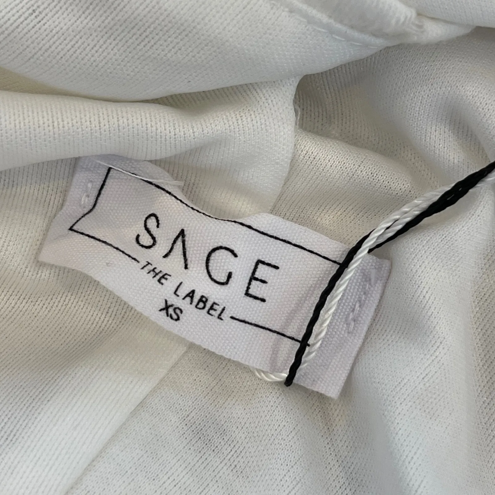 SAGE THE LABEL White Lace Cross Front Halter Thong Bodysuit‎ XS - Image 4