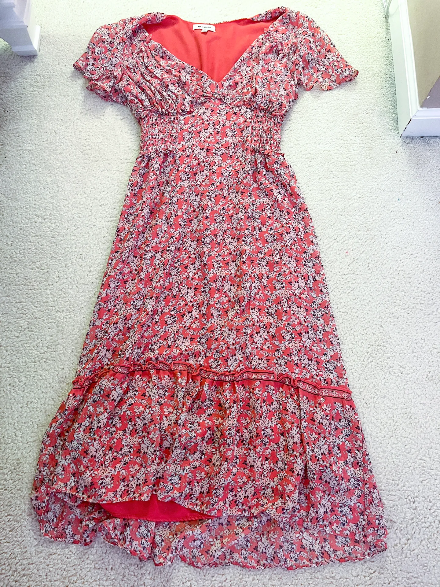 Pink Floral Maxi Dress - Image 2