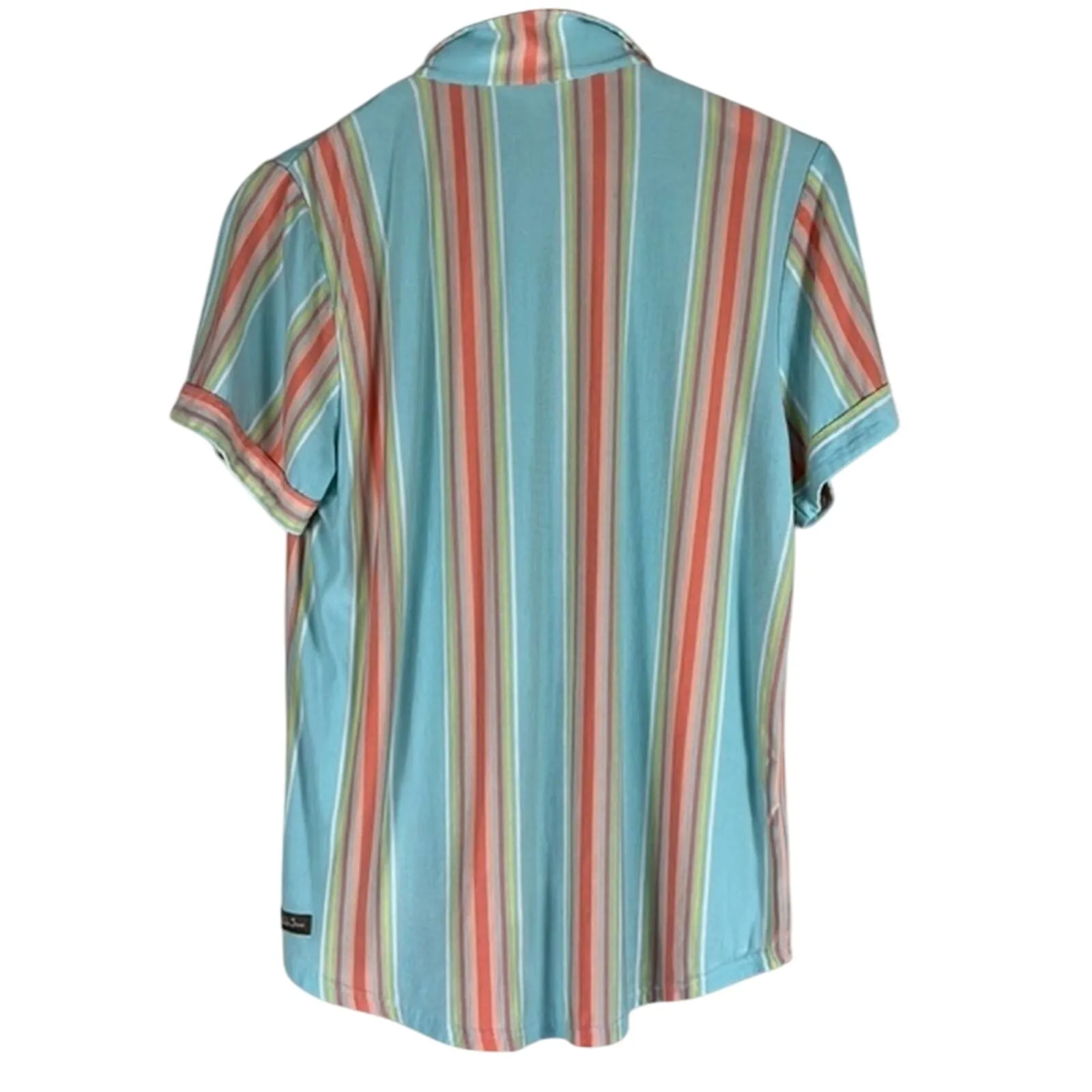 Matilda Jane Goodnight Pajama Top Womens S Pastel Blue Striped Relaxed Whimsy - Image 4