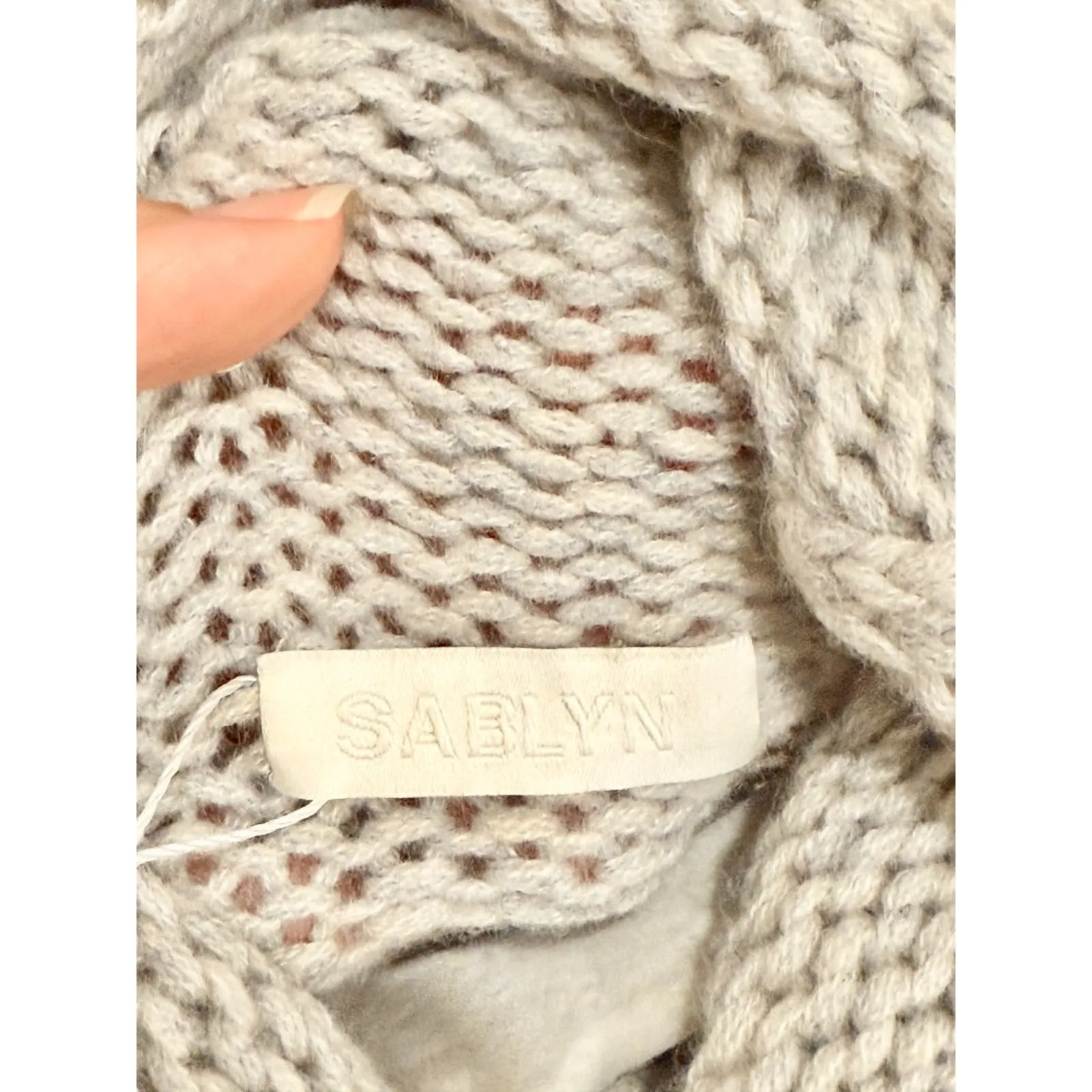 Sablyn Cropped Turtleneck Cashmere Pullover Sweater Foggy Gray Womens Size Small - Image 8