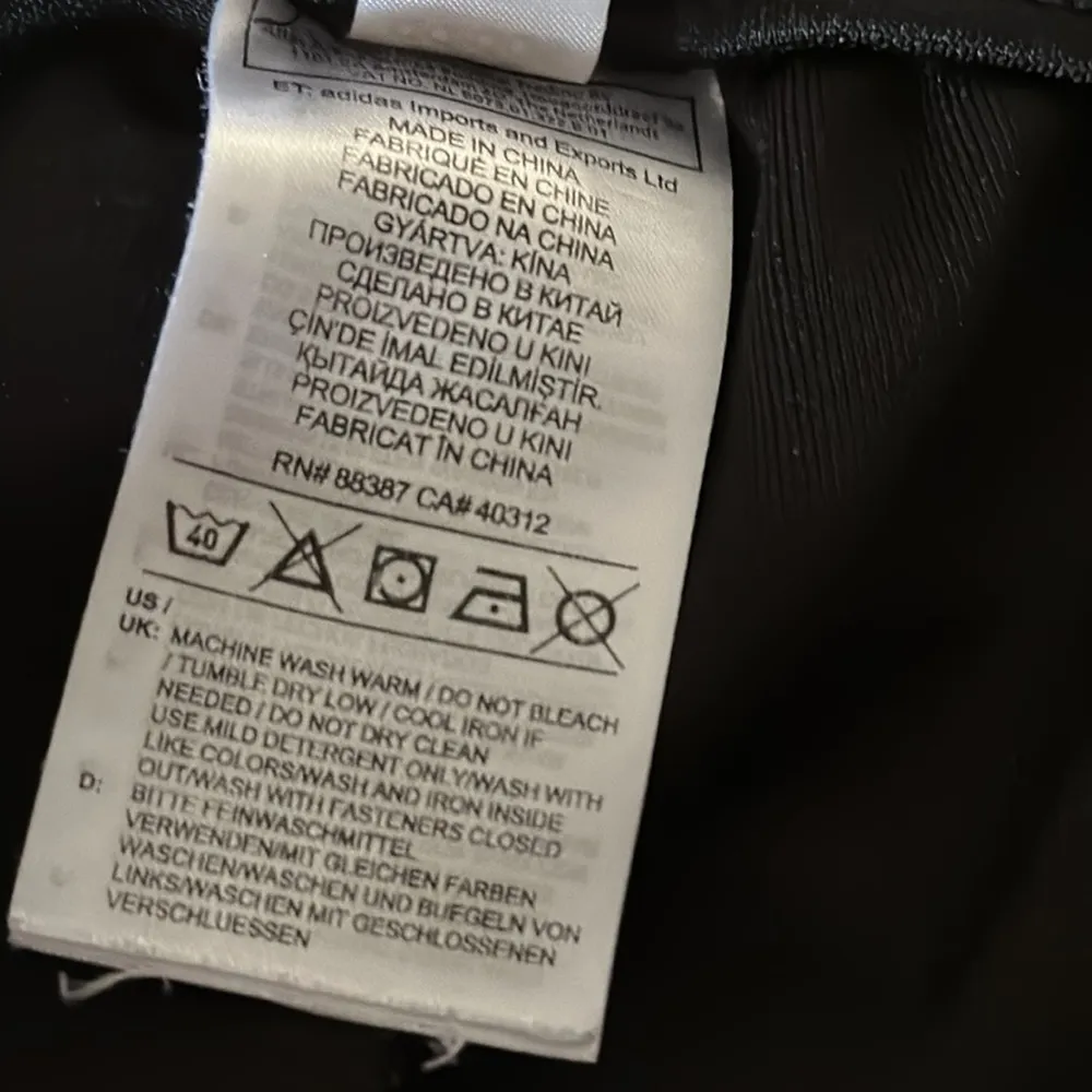 Adidas Climacool Athletic Black White Track Legging Pants Zipper Pocket Ankle XS - Image 13