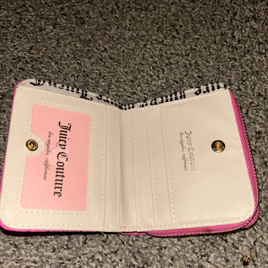 Pink Embossed Leather Wallet - Image 2