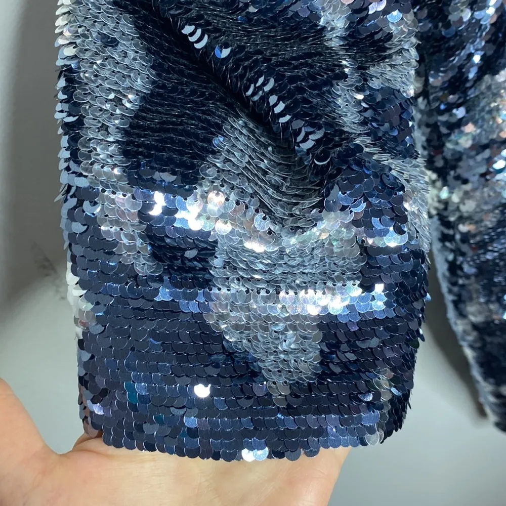 Tanya Taylor Zoey Sequin Camo Wrap Dress size 2 - Image 10