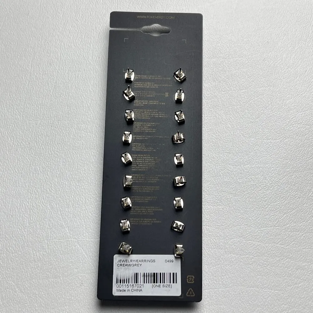 Forever 21 Multi Pack Earrings Different Color Stud Accessory Earring Set - Image 3