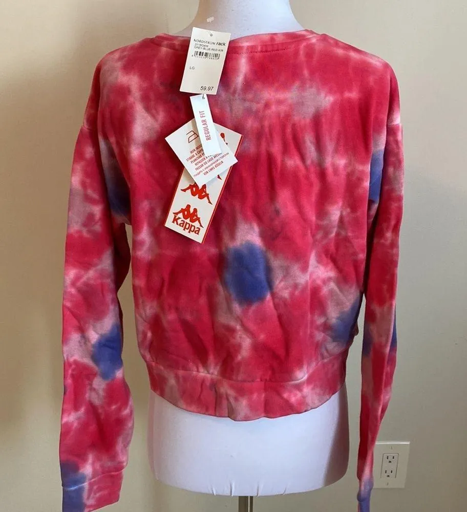 Kappa Authentic Galz Cropped Tie Dye Sweatshirt - Image 5