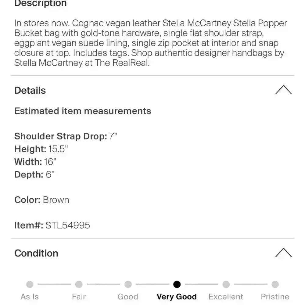 Stella Mc Cartney Stella Popper Bucket Bag Black Color Gold Hardware. - Image 13