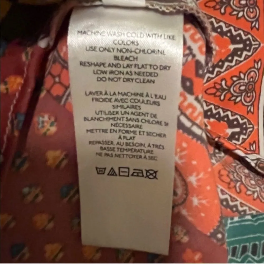 Urban outfitters maise patchwork midi skirt xs - Image 5