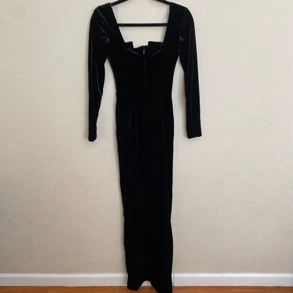 House of CB the Charlotte Plunge Maxi black Dress‎ Size XS NWOT - Image 11