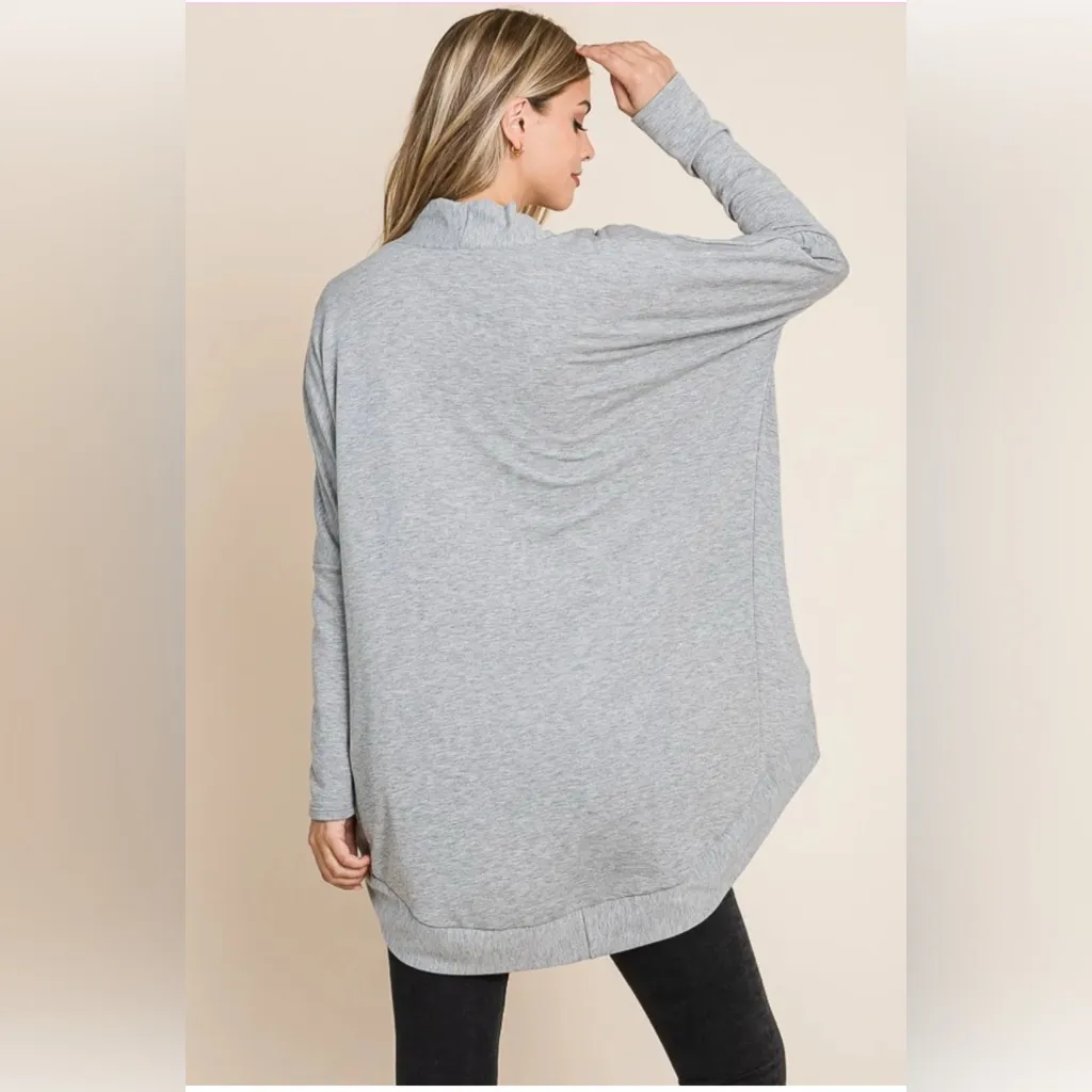 NWT Cabana Completer Cocoon Knit Cardigan in Heather Grey Gray Size XXL - Image 2