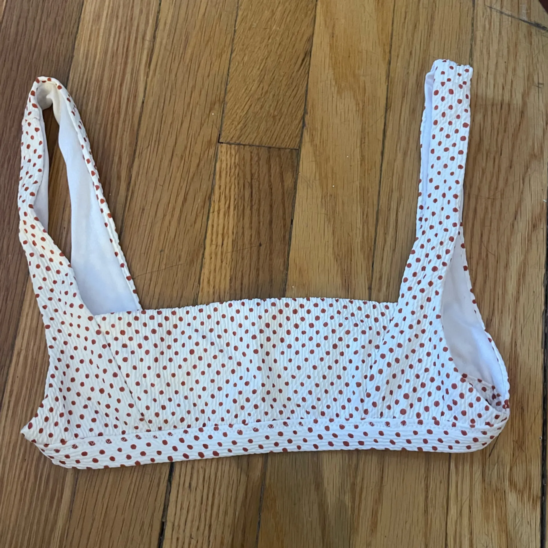 Billabong white red polka dot bikini swim suit set - Image 3