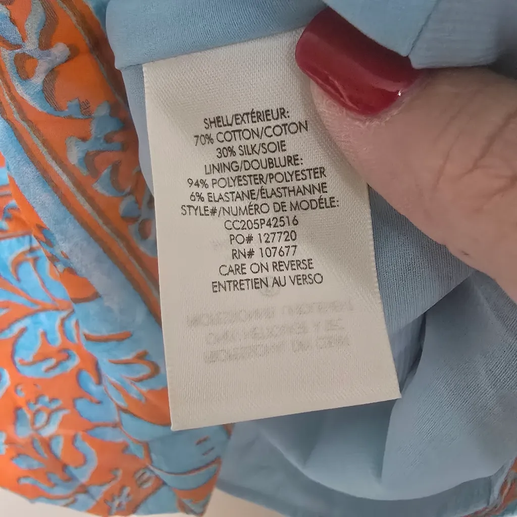 Alice & Olivia Rowan Tiered Square Neck Silk Blend Babydoll‎ Dress XS NWT Party - Image 11