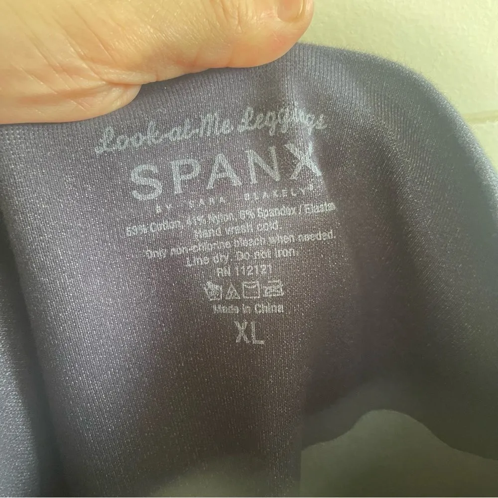 Spanx Dark Blue Look at Me Leggings - Image 4