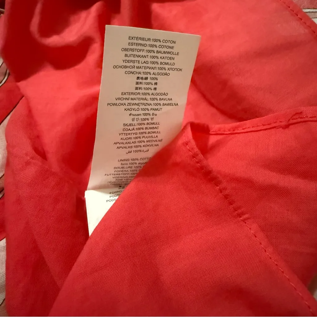 MICHAEL MICHAEL KORS Zebra Print Cotton Lawn Cutout Dress Size M Pink Size M - Image 13