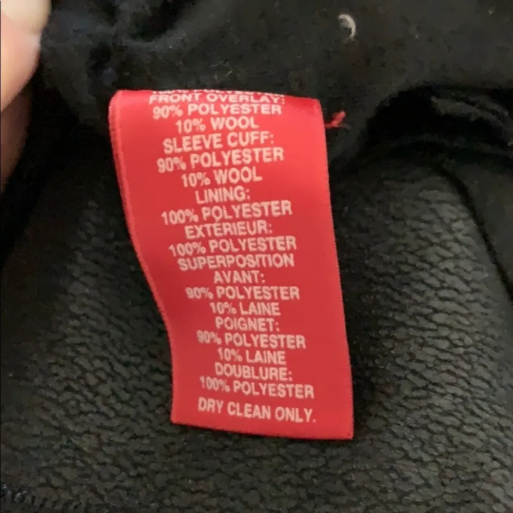 RED Saks Fifth Avenue Black Moto Mixed Media Cropped Jacket Size Small NWT - Image 6