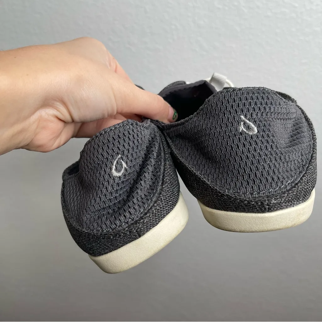 OluKai Women's Gray Sneakers Waialua Lace Pavement Size 10 - Image 4