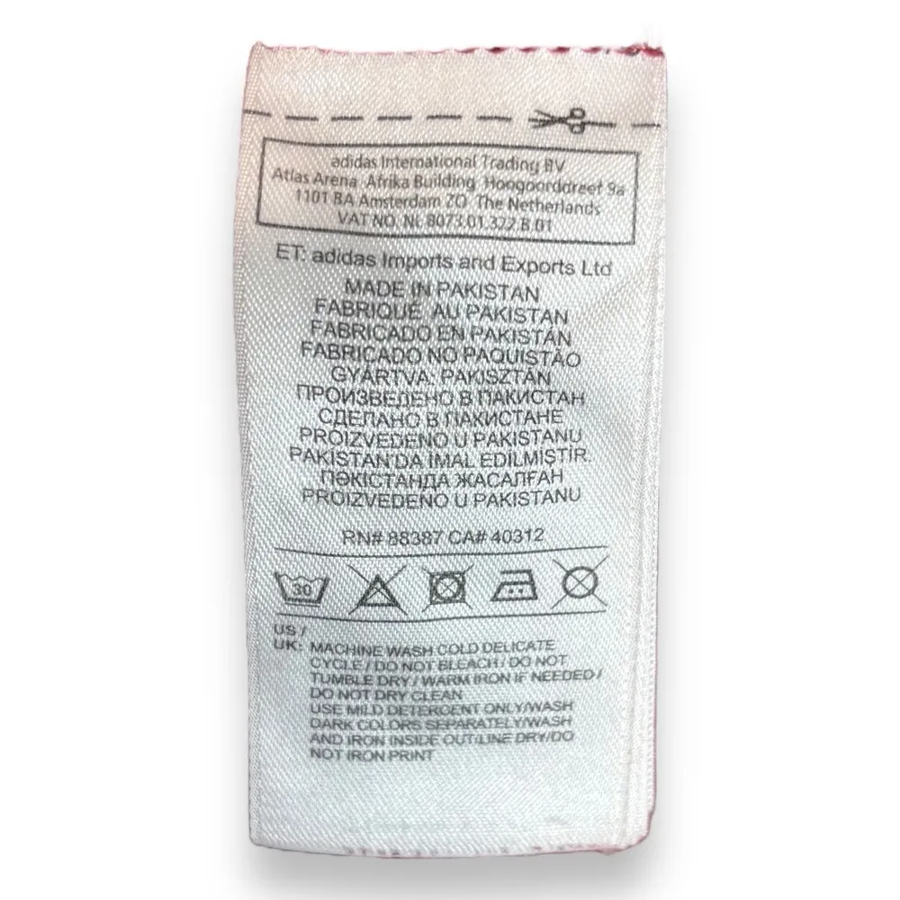 Adidas Originals Sweatshirt‎ Hoodie Womens Small XS Trefoil Graphic Pocket Red - Image 5