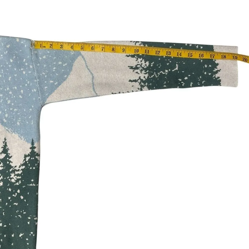 Tahari Women's Mock‎ Neck Cabin Winter Long Sleeve Sweater Size M Cozy Knit - Image 11