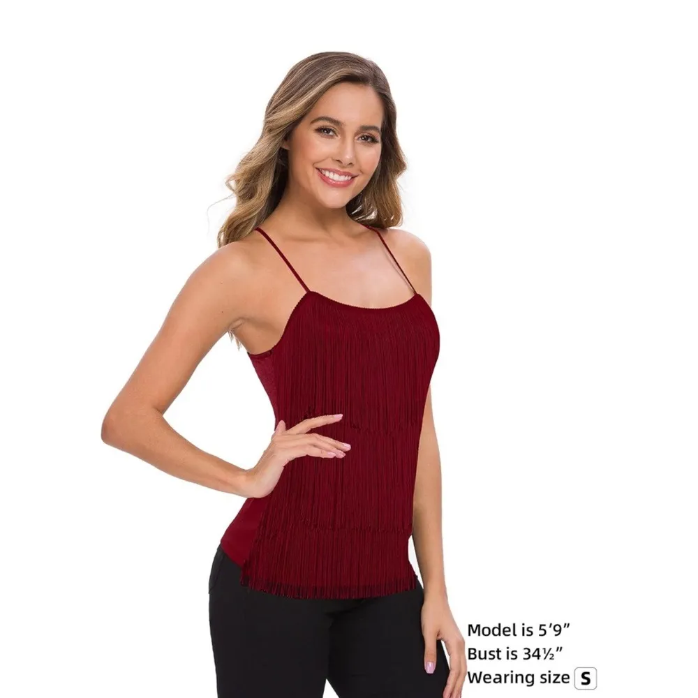 MANER Layered Fringe Tassel Tank Top - Image 2