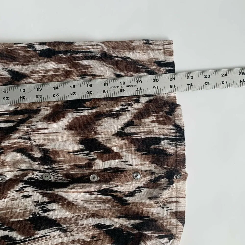 J.Jill  Button Up Cardigan Sweater in Linen Cotton - Image 5