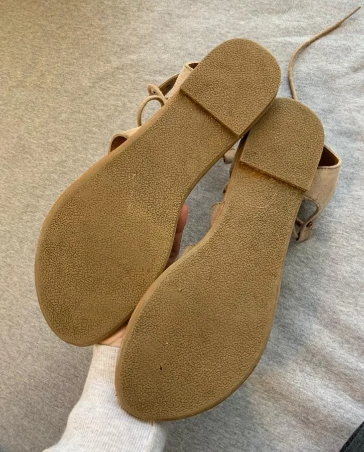 Taupe Sandals Tan Size 10 - Image 5