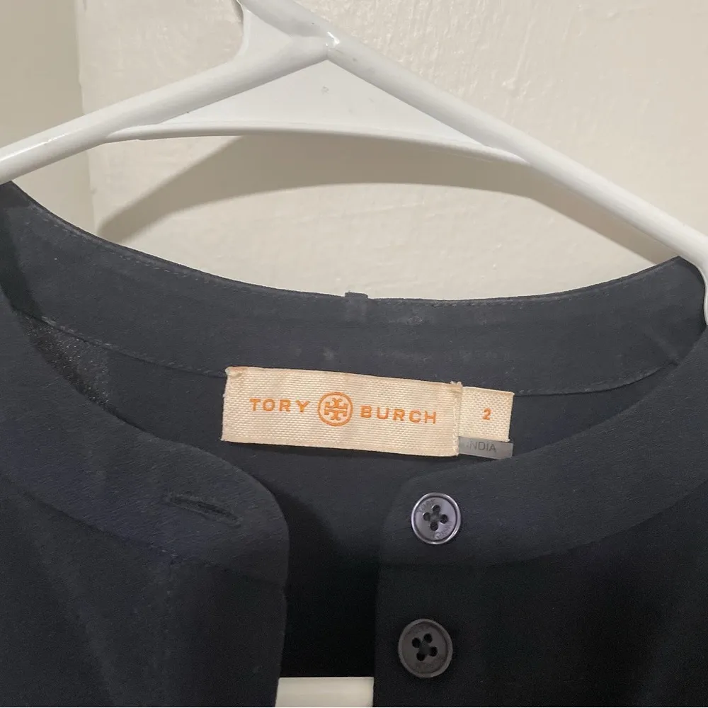 Tory Burch sleeveless blouse navy - Image 2