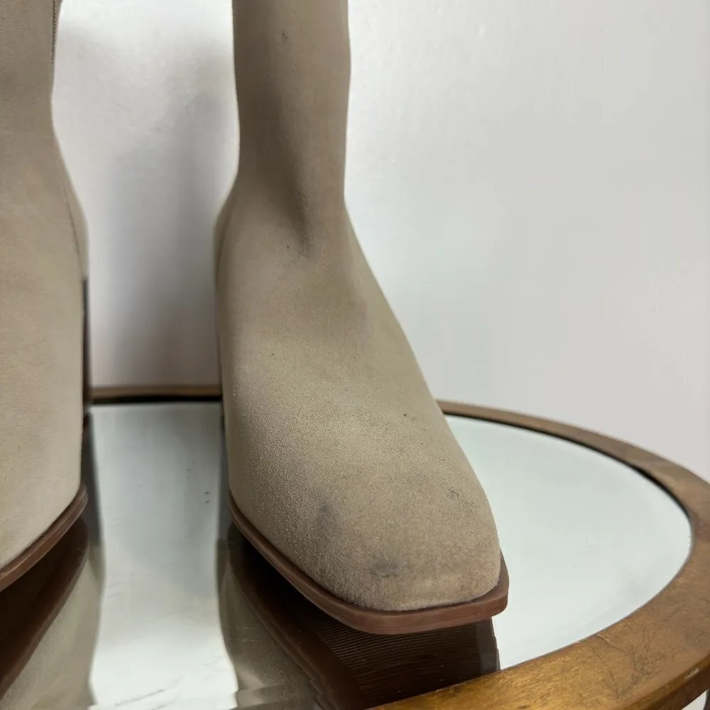 NORDSTROM Vanna Bootie in Beige Taupe Suede Size US 12 - Image 6