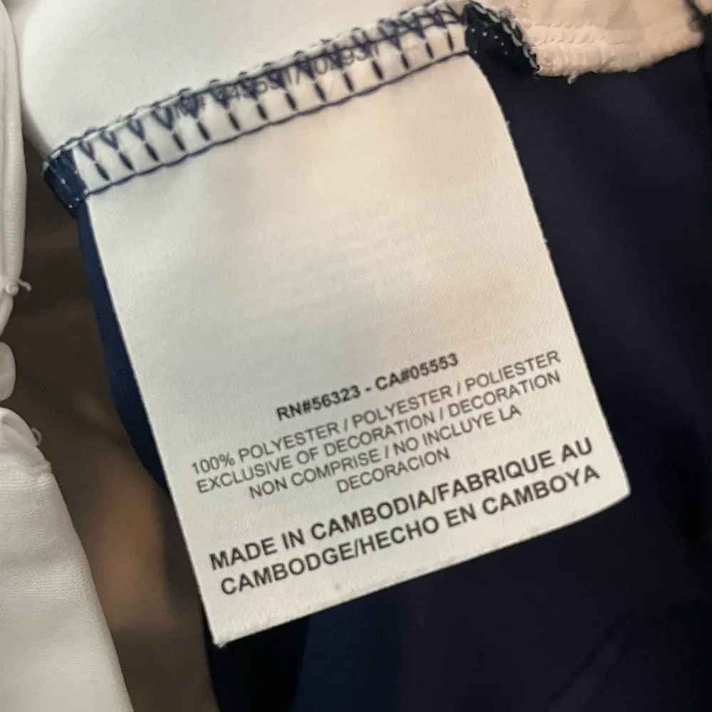 White and Navy Nike Golf Dri-Fit Jacket Size M - Image 9