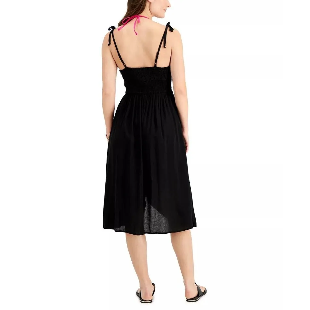 Miken Juniors Smocked Midi Dress Swim Cover - Image 2