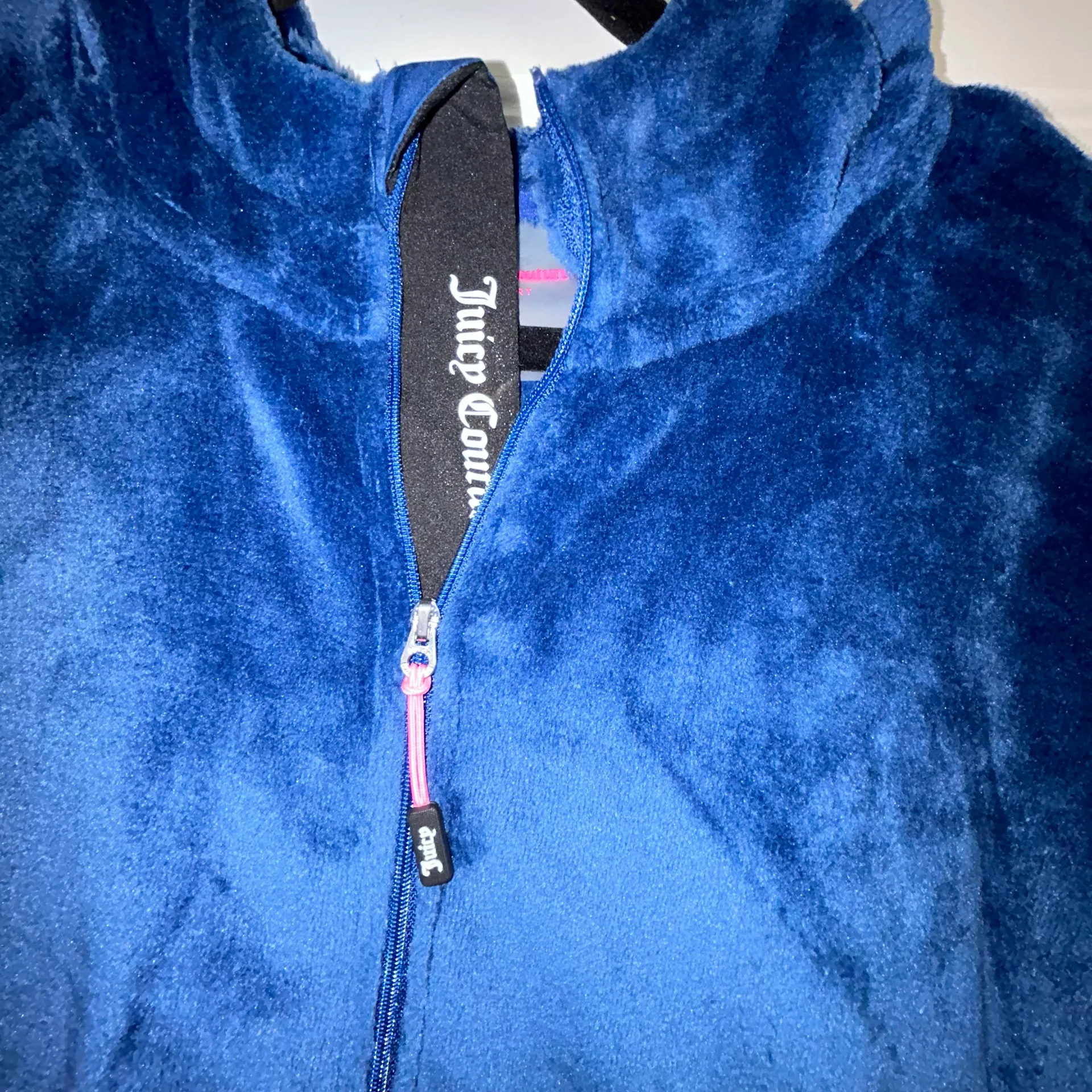 Sport Fuzzy 1/4 Zipper Front Pull Over Jacket - Image 3