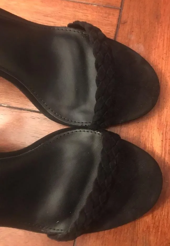 Lulus Black Braided Heels - Image 4