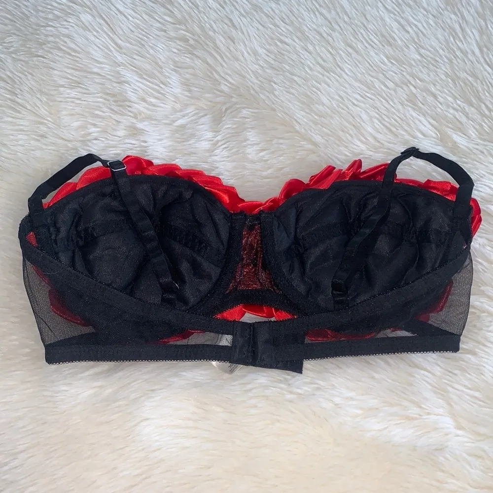 Vintage Victoria’s Secret Satin Rosette Bra - Image 8