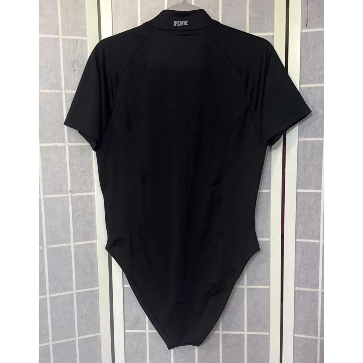 NWT Victoria’s Secret PINK Active Black One-Piece Gym To Swim Swimsuit Size XL - Image 2