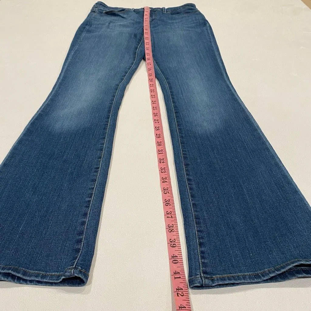 Levi Strauss Signature Mid Rise Bootcut Jeans Women 8 Long W28 L34 Blue Denim - Image 6