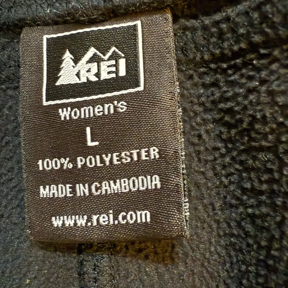 REI Fleece Pants Women’s Size Large Cozy Outdoor Comfort Slight Flare Black - Image 3