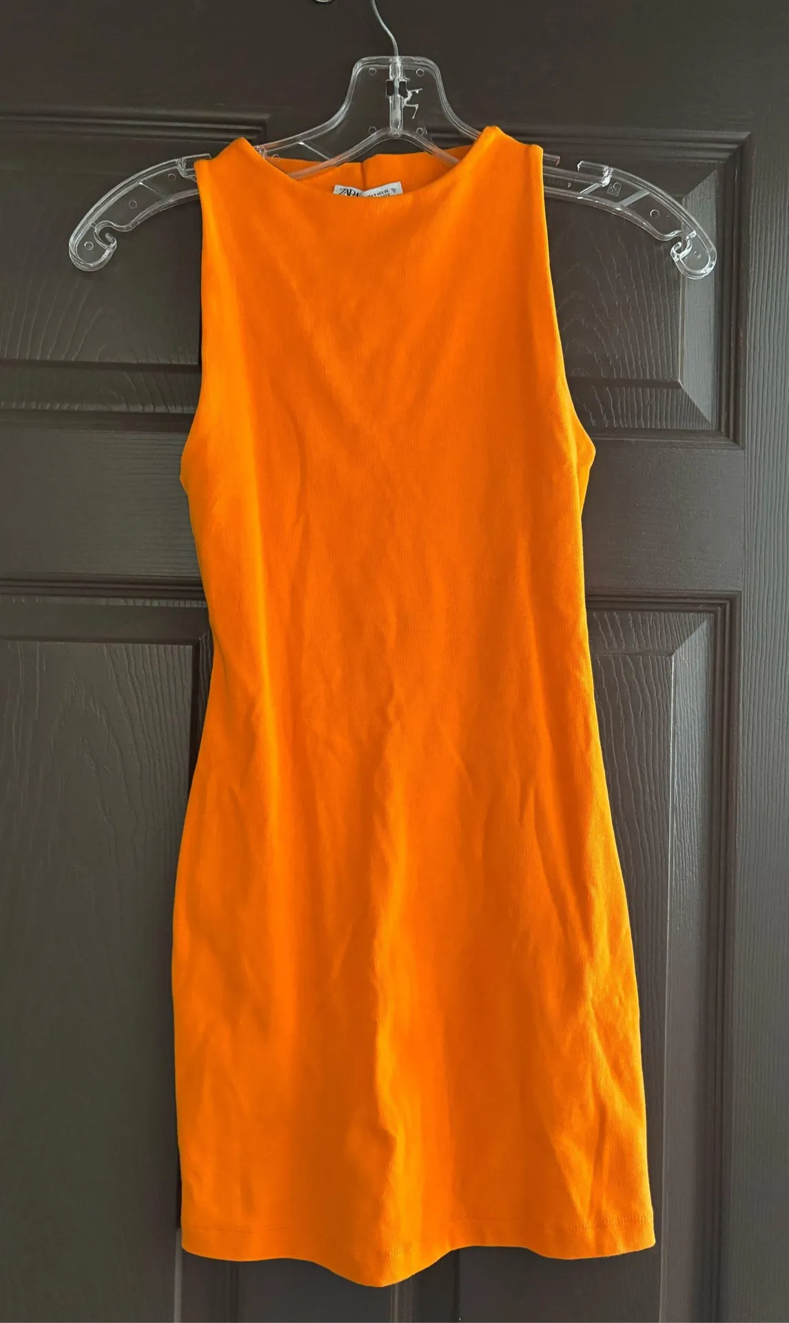 ZARA Orange Mini Dress - Image 2