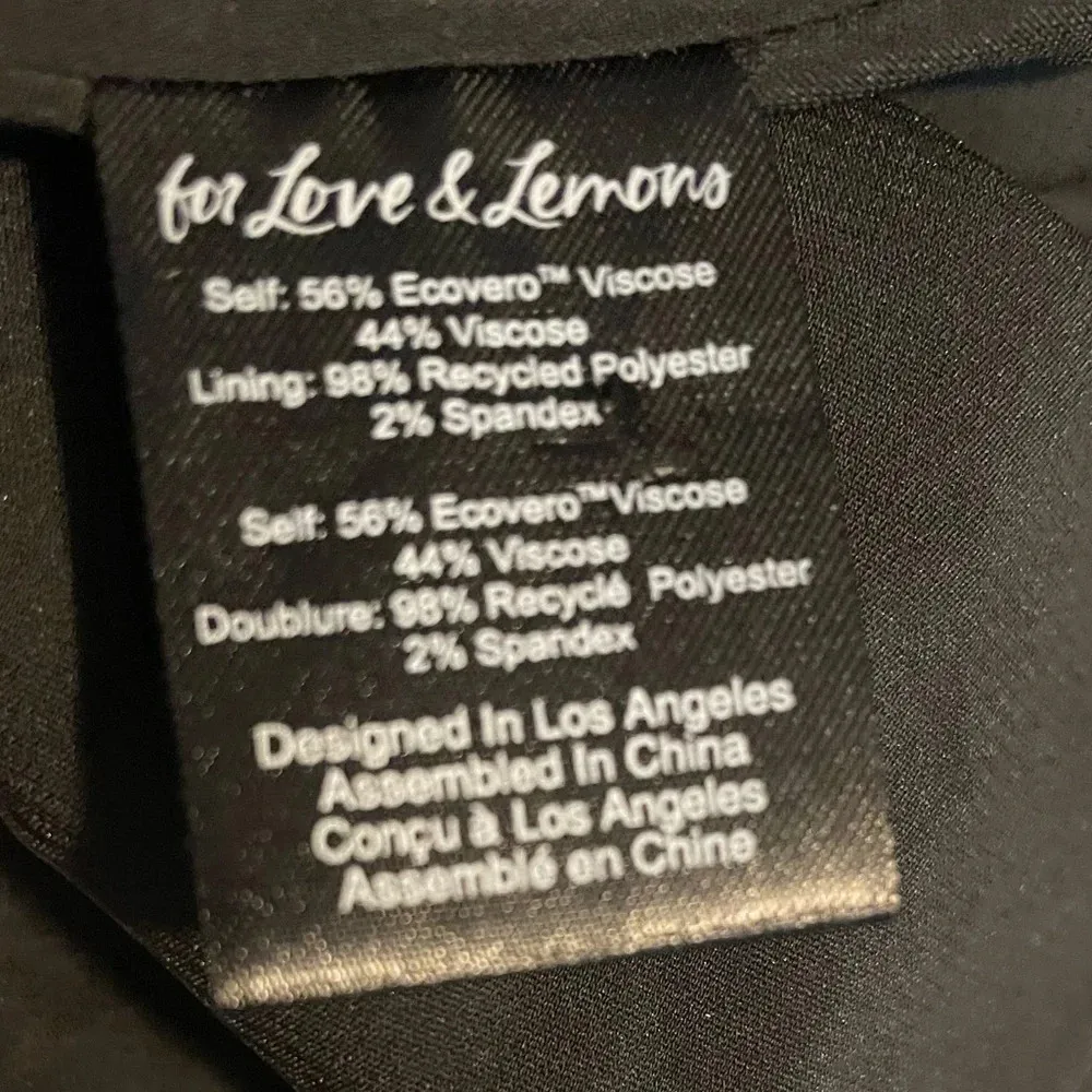 NWT For Love & Lemons - Yori Midi Dres - Black Size XS - Image 2