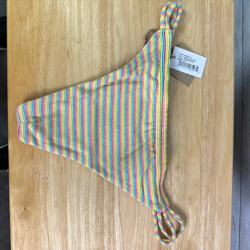 Free People X Toast Swim Tunnel Ribbed Bikini Bottoms Size XS - Image 7