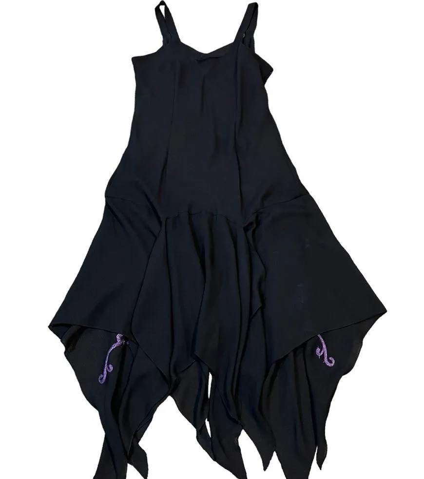 ROAMANS dress semi formal 16W black purple sequins embroidery fairy whimsical - Image 9