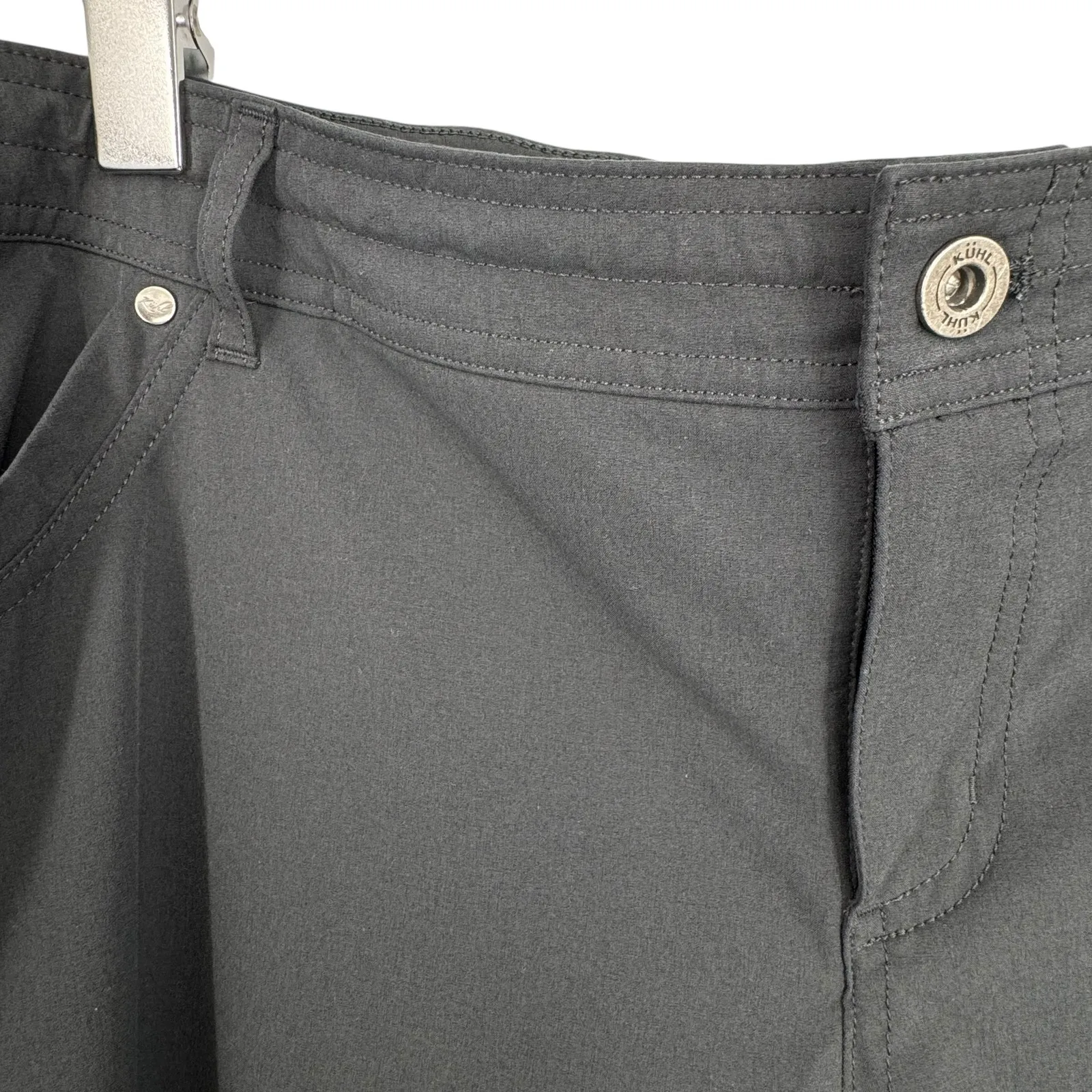 Kuhl Freeflex pants women's 20W roll up adjustable outdoor hiking pockets gray - Image 3