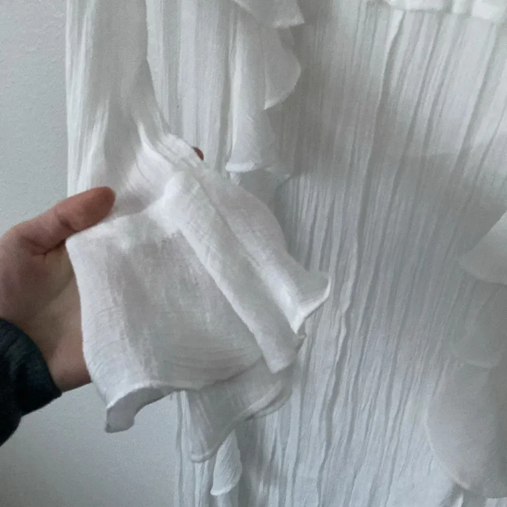 Lulus S Sun-Kissed Sweets White Ruffled Swim Cover-Up in White - Image 8