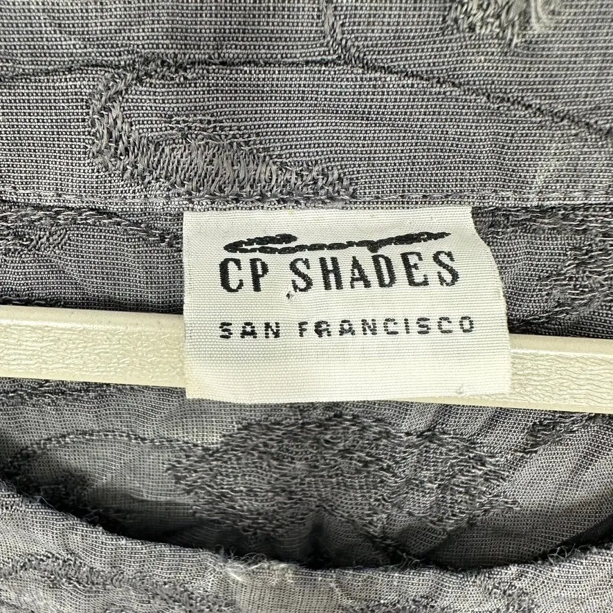 CP Shades Size Small Gray Rayon Long Sleeve Top Textured Blouse Size S Lagenlook - Image 3