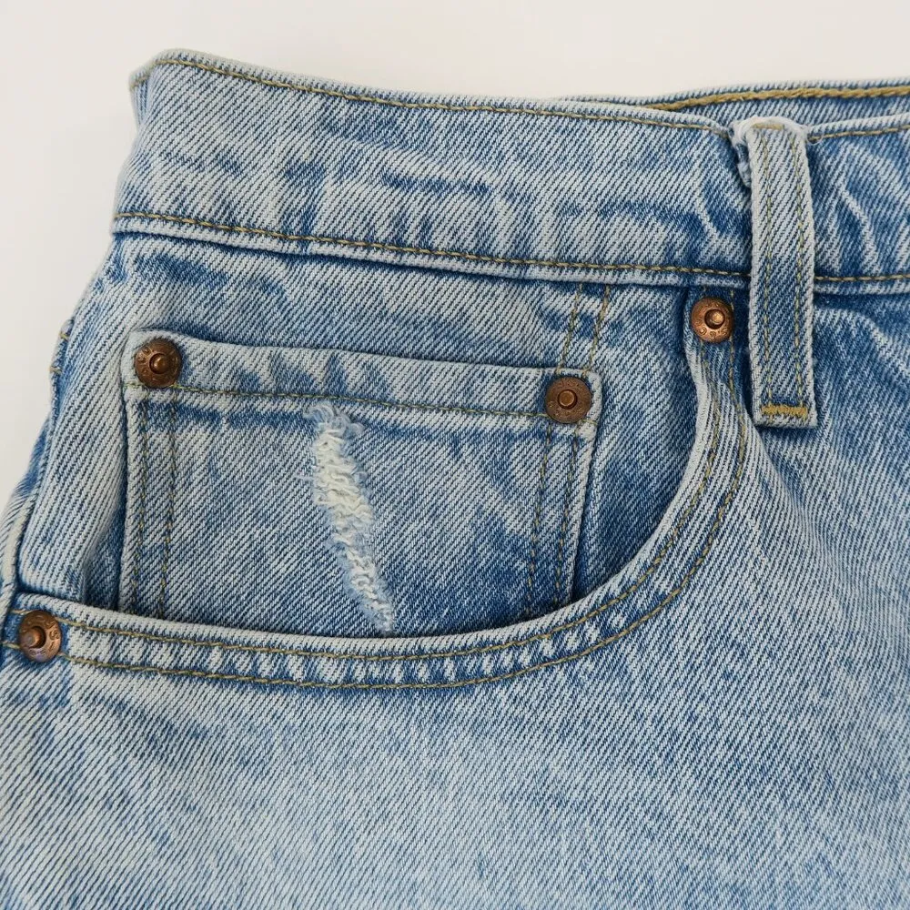 Levi's Levi’s 501 High Waisted Original Denim Shorts - Light Wash Blue - Image 6