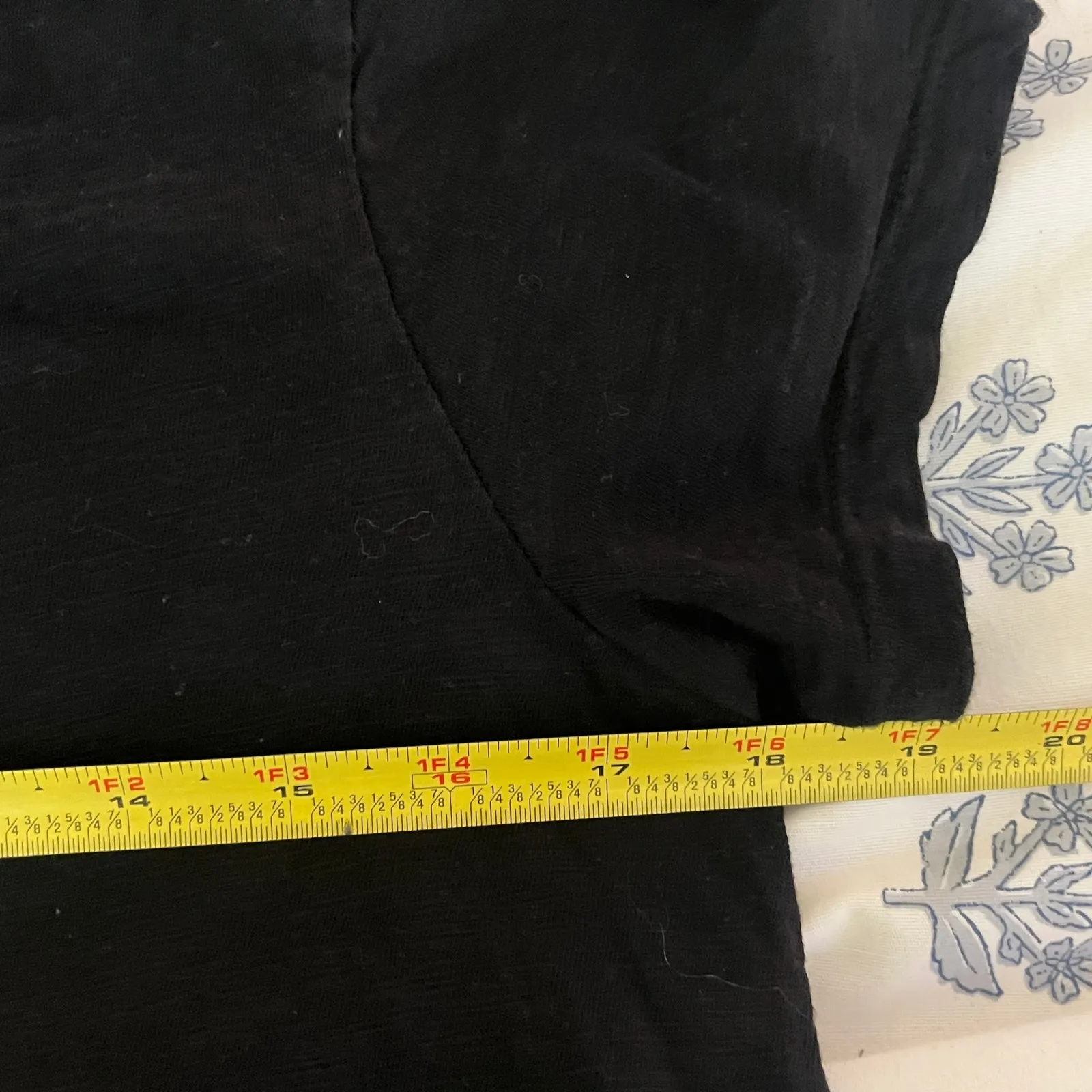 Wilt Shrunken Boyfriend Tee Minimalist Casual Slub Cotton Women Black Medium - Image 6