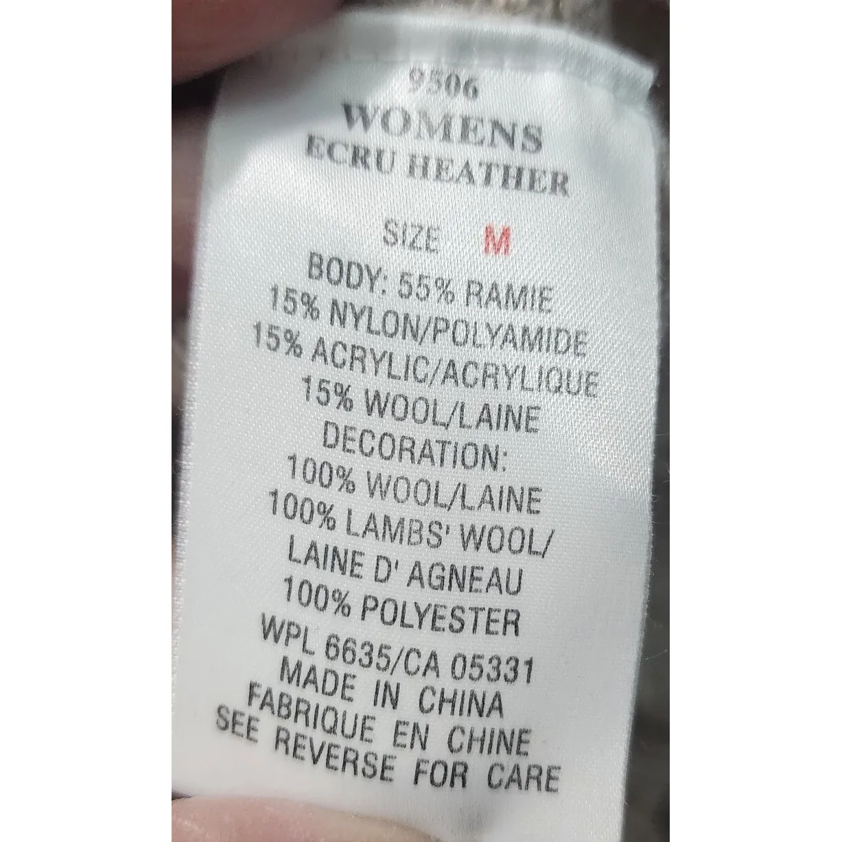 Woolrich 1/4 Zip Pullover Sweater Ribbed Knit Long Sleeve Casual Top M - Image 4