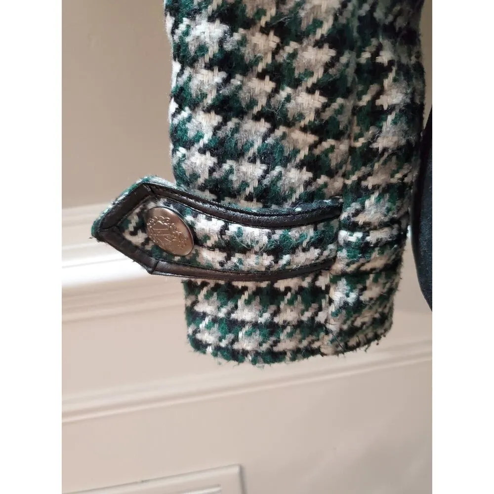 JOUJOU Women's White & Green Polyester Double Breasted Long Sleeve Coat Size XS - Image 15