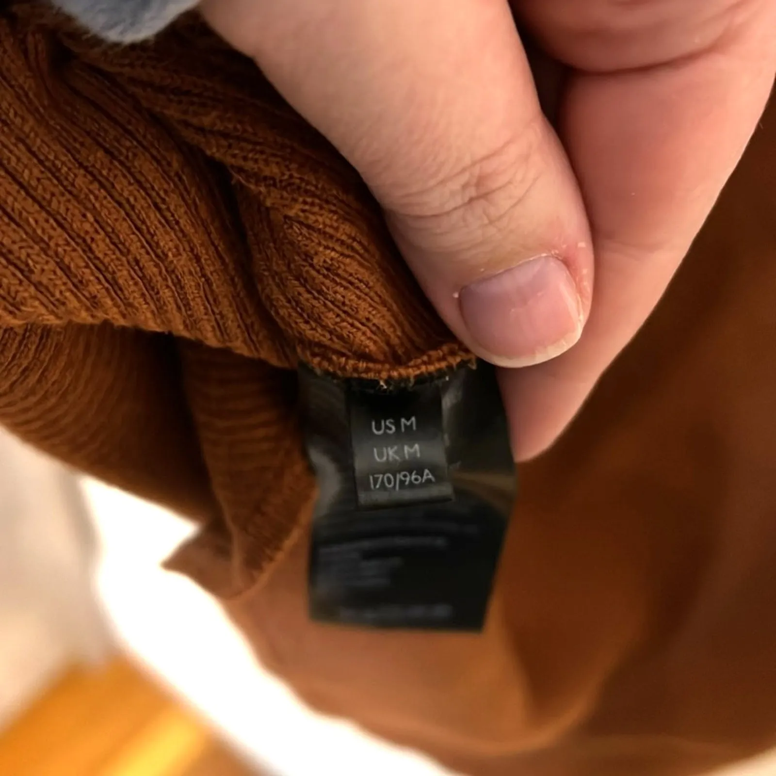 Anthropologie Vanessa Knit Poncho Sweater Rust Medium Cozy Boho‎ EUC - Image 7