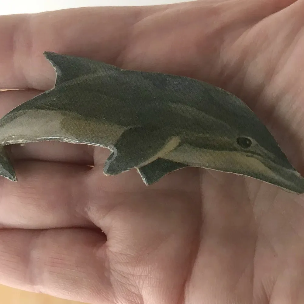 Dolphin Pin Brooch Handmade Vintage Beach Cruise - Image 4