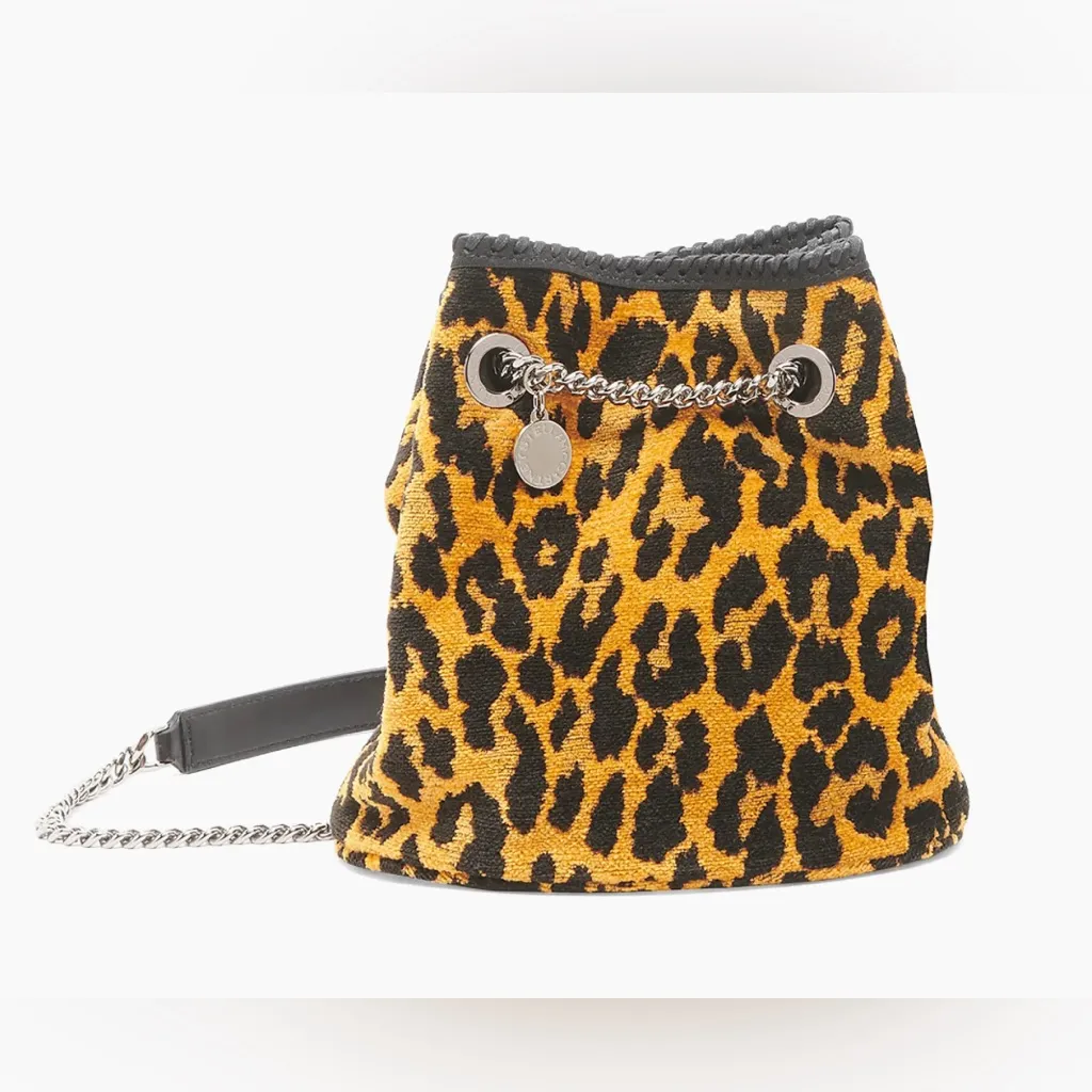 Stella McCartney Falabella Leopard Jacquard Italian Shoulder Bag NEW $1,275 - Image 8